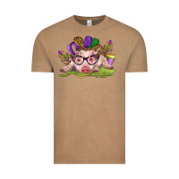 Mardi Gras Pig Vintage Tee | Teevron