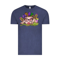 Vintage Denim mardi gras pig Vintage Tee - CowGirlArtShop