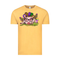 Vintage Mustard mardi gras pig Vintage Tee - CowGirlArtShop