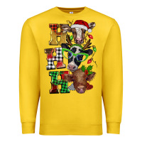 Lemon Christmas ho ho ho cow Premium Sweatshirt - BarkalooDesign