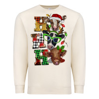 Sandshell Christmas ho ho ho cow Premium Sweatshirt - BarkalooDesign