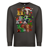 Smoke Christmas ho ho ho cow Premium Sweatshirt - BarkalooDesign