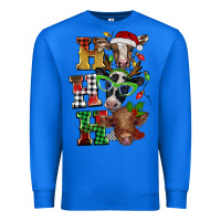 True Royal Christmas ho ho ho cow Premium Sweatshirt - BarkalooDesign