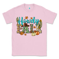 Bubblegum Pink Western howdy Fall Classic Tee - NancyCooperArtShop