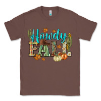 Chestnut Western howdy Fall Classic Tee - NancyCooperArtShop