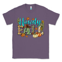 Lavender Western howdy Fall Classic Tee - NancyCooperArtShop