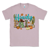 Lilac Western howdy Fall Classic Tee - NancyCooperArtShop