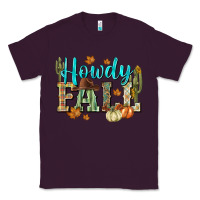 Plum Western howdy Fall Classic Tee - NancyCooperArtShop
