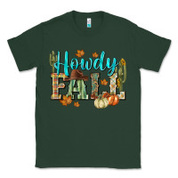 Sports Green Western howdy Fall Classic Tee - NancyCooperArtShop