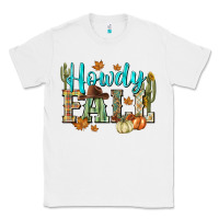 White Western howdy Fall Classic Tee - NancyCooperArtShop
