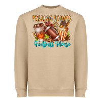 Mushroom Falling Leaves Football Please Heavyweight Sweatshirt - CowhideDigitalArt