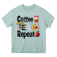 Arona coffee teach repeat Heavy Core Tee - BarkalooDesign