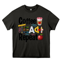 Asphalt coffee teach repeat Heavy Core Tee - BarkalooDesign