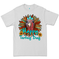 Dove Grey happy turkey day sunflower Premium Tee - RanaPortraitStore