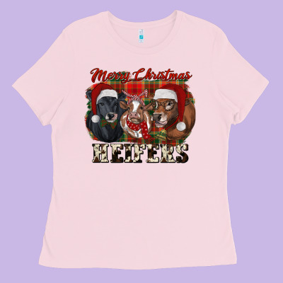Merry Christmas Ladies Tee Designed By Ranaportraitstore