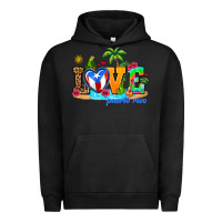 Pigment Black love puerto rico Urban Hoodie - AdoDesignShop