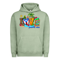 Pigment Oil Green love puerto rico Urban Hoodie - AdoDesignShop