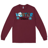 Burgundy winter vibes Long Sleeve Tee - RanaPortraitStore