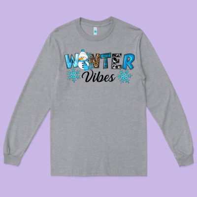 Winter Vibes Long Sleeve Tee Designed By Ranaportraitstore