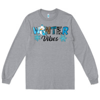 Heather Grey winter vibes Long Sleeve Tee - RanaPortraitStore