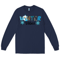 Navy winter vibes Long Sleeve Tee - RanaPortraitStore
