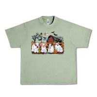 Oil Green halloween pigs Urban Heavy Tee - CowGirlArtShop