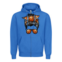 True Royal basketball mom Zipper Hoodie - RacoonDesign