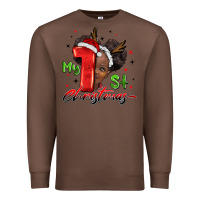 Chestnut my first christmas african girl Premium Sweatshirt - BarkalooDesign