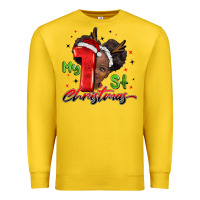 Lemon my first christmas african girl Premium Sweatshirt - BarkalooDesign