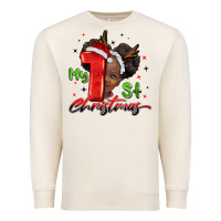 Sandshell my first christmas african girl Premium Sweatshirt - BarkalooDesign