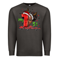 Smoke my first christmas african girl Premium Sweatshirt - BarkalooDesign
