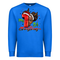 True Royal my first christmas african girl Premium Sweatshirt - BarkalooDesign