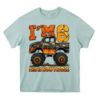 Arona i'm six this is how i roll monster truck birthday Heavy Core Tee - Jasminsmagicworld
