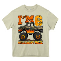 I'm Six This Is How I Roll Monster Truck Birthday Heavy Core Tee | Teevron