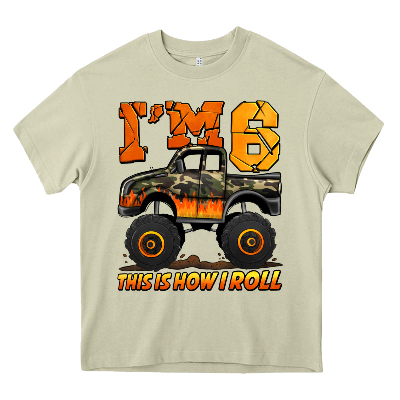 I'm Six This Is How I Roll Monster Truck Birthday Heavy Core Tee by Jasminsmagicworld | Teevron
