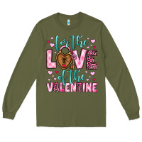 Army Green for the love of the valentine Long Sleeve Tee - OliviaCreatesArt