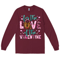 Burgundy for the love of the valentine Long Sleeve Tee - OliviaCreatesArt