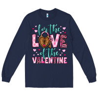 Navy for the love of the valentine Long Sleeve Tee - OliviaCreatesArt