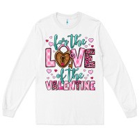 White for the love of the valentine Long Sleeve Tee - OliviaCreatesArt