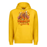 Lemon Pumpkin queen Fall black girl sneakers Premium Hoodie - RanaPortraitStore