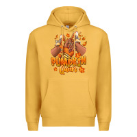 Mustard Pumpkin queen Fall black girl sneakers Premium Hoodie - RanaPortraitStore