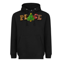 Black christmas peace Heavyweight Hoodie - BarkalooDesign