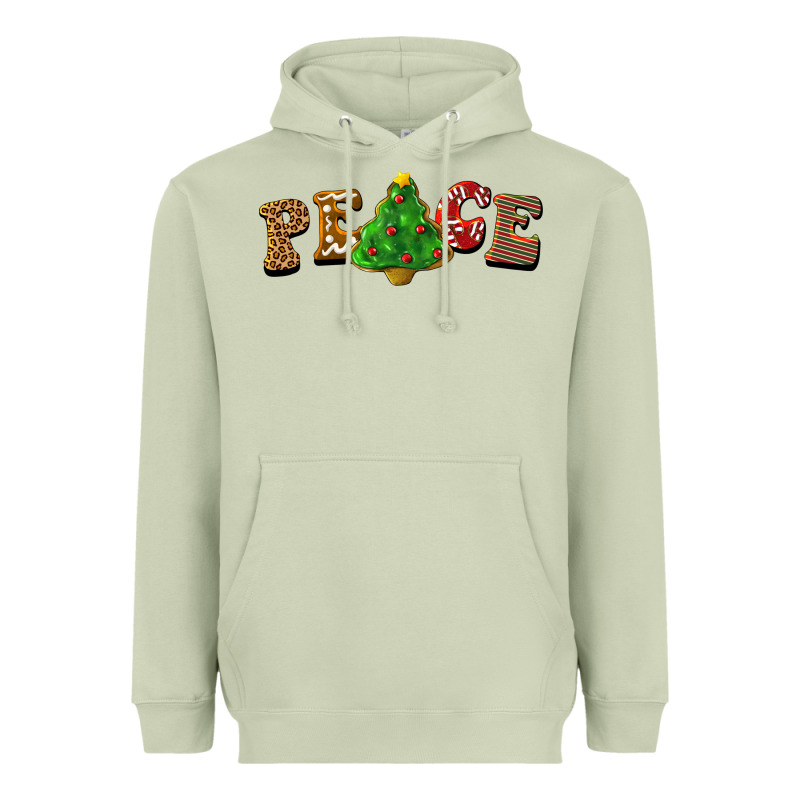 Christmas Peace Heavyweight Hoodie by BarkalooDesign | Teevron