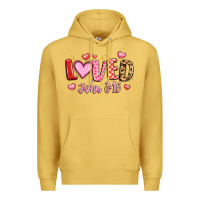Antique Gold loved john 3 16 Premium Hoodie - LillyAllenDesigns