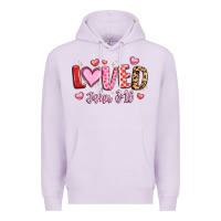 Lilac loved john 3 16 Premium Hoodie - LillyAllenDesigns