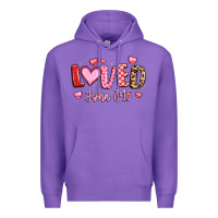 Purple loved john 3 16 Premium Hoodie - LillyAllenDesigns