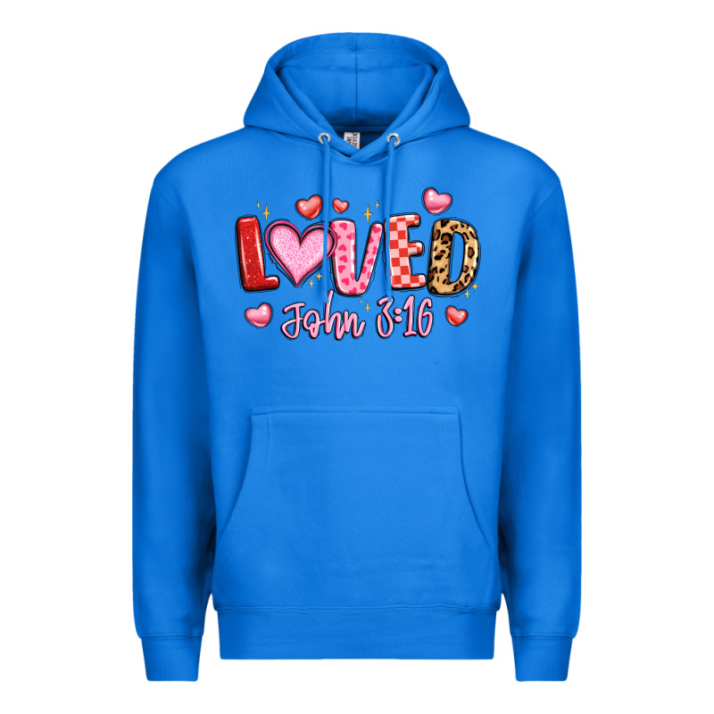 Loved John 3 16 Premium Hoodie by LillyAllenDesigns | Teevron