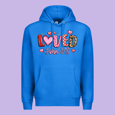Loved John 3 16 Premium Hoodie Designed By Lillyallendesigns