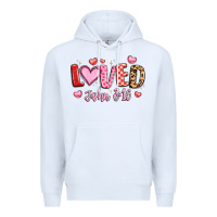 White loved john 3 16 Premium Hoodie - LillyAllenDesigns