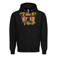 Black beach vibes Zipper Hoodie - RacoonDesign